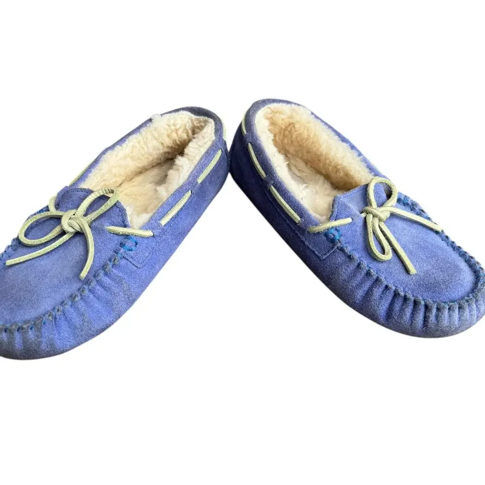 UGG Dakota Slipper Moccasin Sheepskin Lined Sz 1